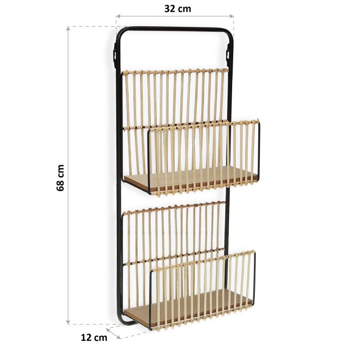 Estanteria Metal Versa 12X68CM (2 Unidades) 3 Estanteria Metal Versa 12X68CM (2 Unidades) 3