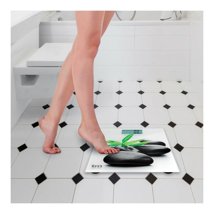 Báscula Digital de Baño TM Electron Zen Gris Slim (23 mm) 1