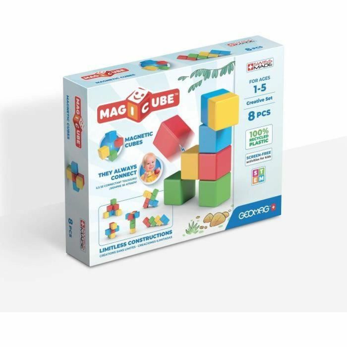 Geomag GEO0871772002468 Magicube Recycled Creative Set - Juego de construcción magnético 8 piezas - Plástico reciclado - A partir de 1 año 5 Geomag GEO0871772002468 Magicube Recycled Creative Set - Juego de construcción magnético 8 piezas - Plástico reciclado - A partir de 1 año 5