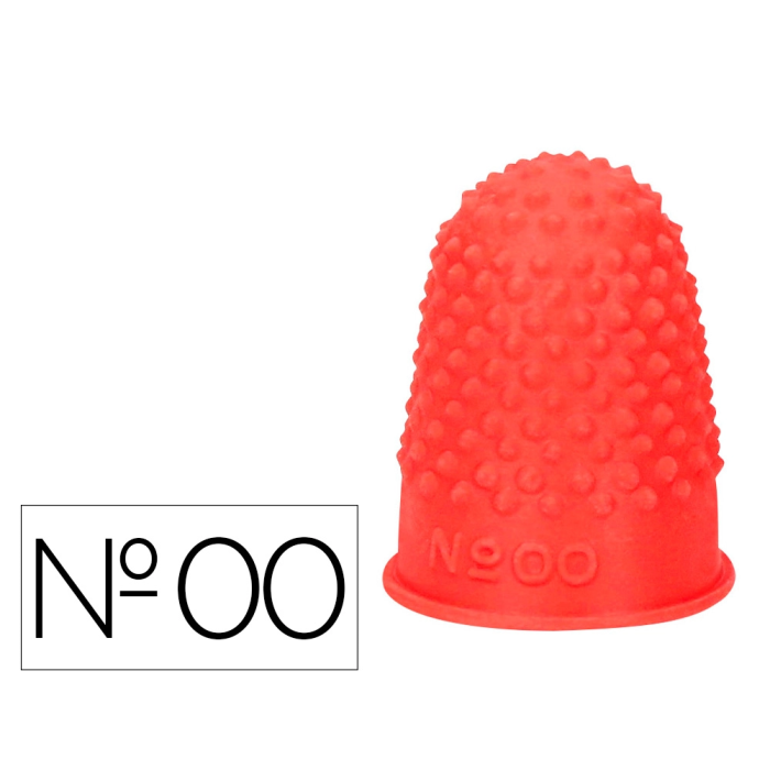 Q-connect Dediles Goma Nº00 18-20 mm Diámetro Caja de 12 Unidades Color Rojo 0 Q-connect Dediles Goma Nº00 18-20 mm Diámetro Caja de 12 Unidades Color Rojo 0