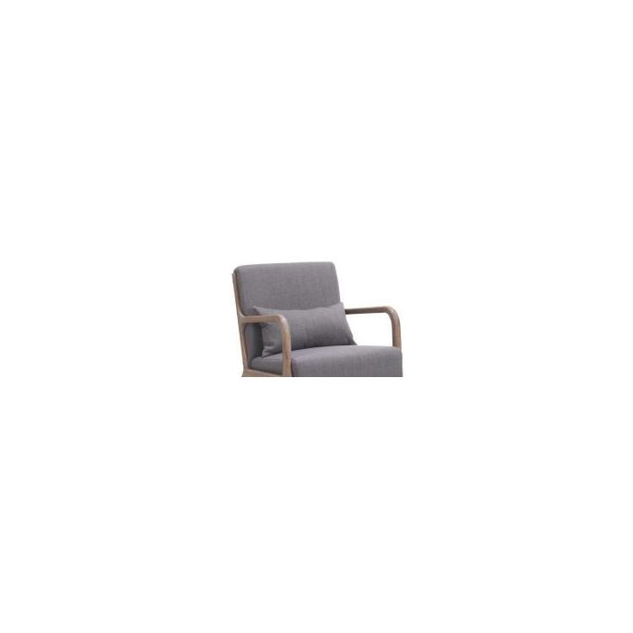 DKD Home Decor Silla Moderna Gris Oscuro de Poliéster y Abeto, Desmontable, Altura Asiento 51 cm, 61x86x46 cm 1