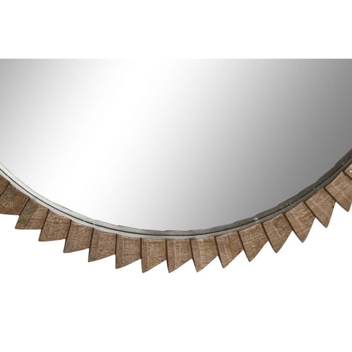 DKD Home Decor Espejo Moderno Natural de 75x75x3 cm con Marco de Madera de Mango de 5 cm 3 DKD Home Decor Espejo Moderno Natural de 75x75x3 cm con Marco de Madera de Mango de 5 cm 3