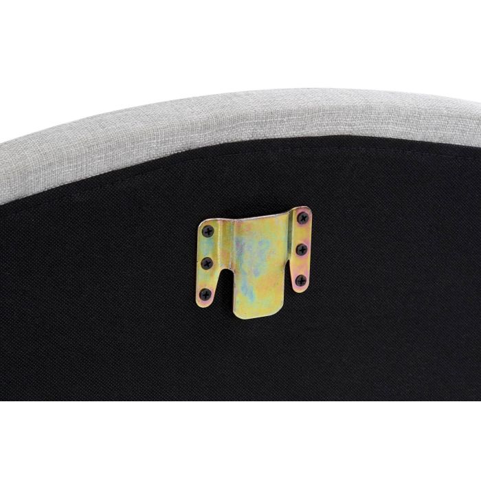 DKD Home Decor Cabecero Cama Tradicional Capitoné de Poliéster y Madera Azul Celeste 145 cm 4