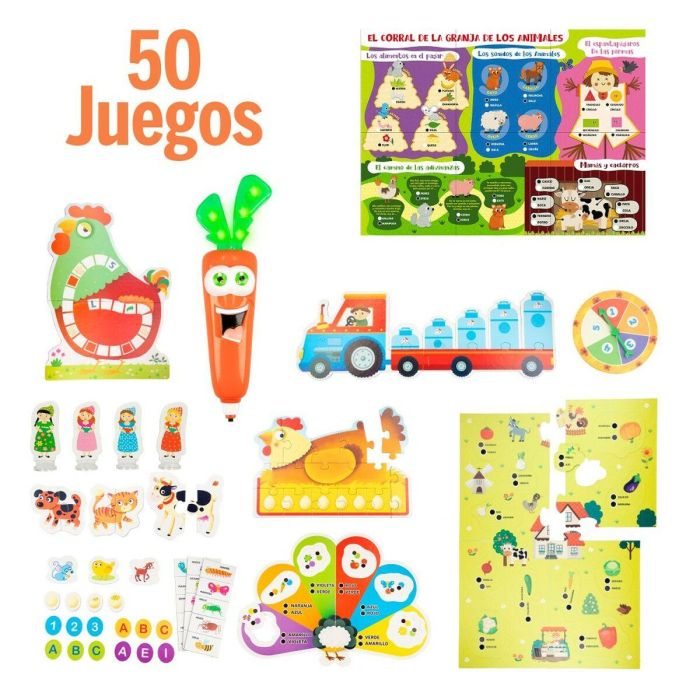 Juego Educativo Lisciani Carotina Baby 50 Juegos Electrónico 4,5 x 14,5 x 3,5 cm (6 Unidades) 5 Juego Educativo Lisciani Carotina Baby 50 Juegos Electrónico 4,5 x 14,5 x 3,5 cm (6 Unidades) 5