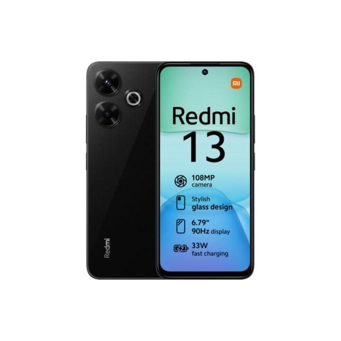 Smartphone Xiaomi Redmi 13 8GB/ 256GB/ 6.79"/ Negro Medianoche Smartphone Xiaomi Redmi 13 8GB/ 256GB/ 6.79"/ Negro Medianoche