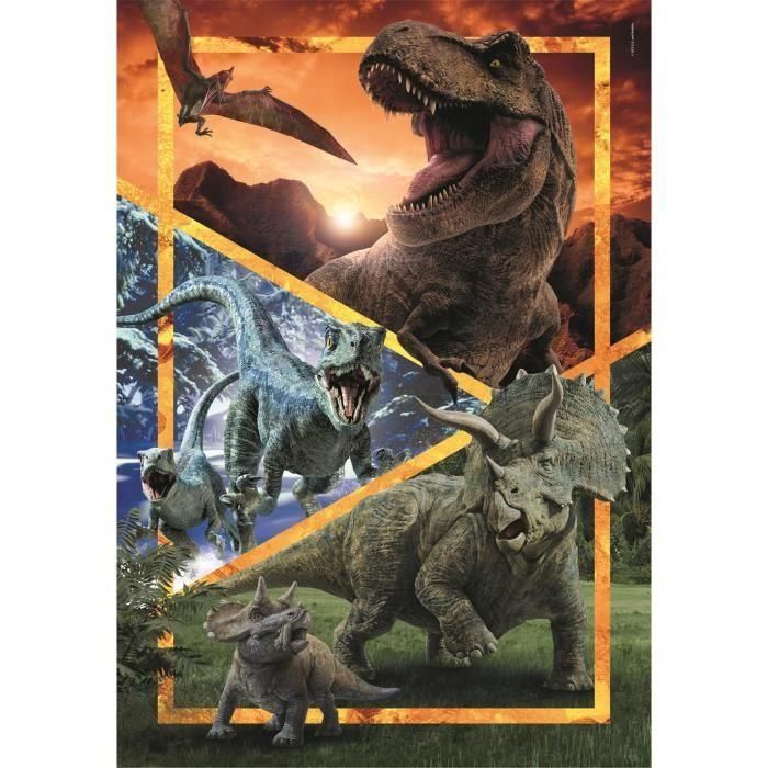 CLEMENTONI - 104 piezas Super - Jurassic World 1 CLEMENTONI - 104 piezas Super - Jurassic World 1