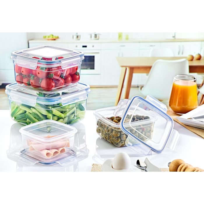 Set de 3 fiambreras herméticas Dem 500, 900, 1500 ml (6 Cajas) 3 Set de 3 fiambreras herméticas Dem 500, 900, 1500 ml (6 Cajas) 3
