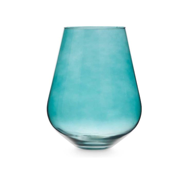 Jarron Cristal Forma Vaso 28Cm Turquesa Giftdecor 2 Jarron Cristal Forma Vaso 28Cm Turquesa Giftdecor 2
