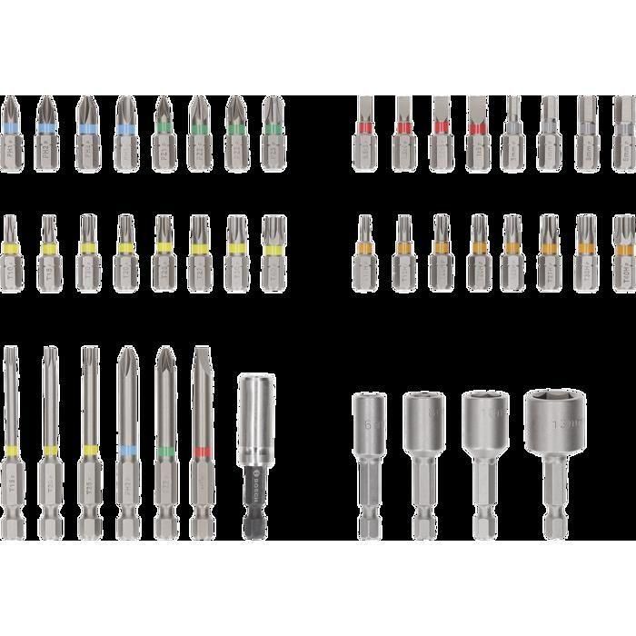 Bosch 2607017723 Juego de puntas de destornillador, 43 piezas, acero S2, caja de herramientas con sistema de seleccíon y clic. 2 Bosch 2607017723 Juego de puntas de destornillador, 43 piezas, acero S2, caja de herramientas con sistema de seleccíon y clic. 2