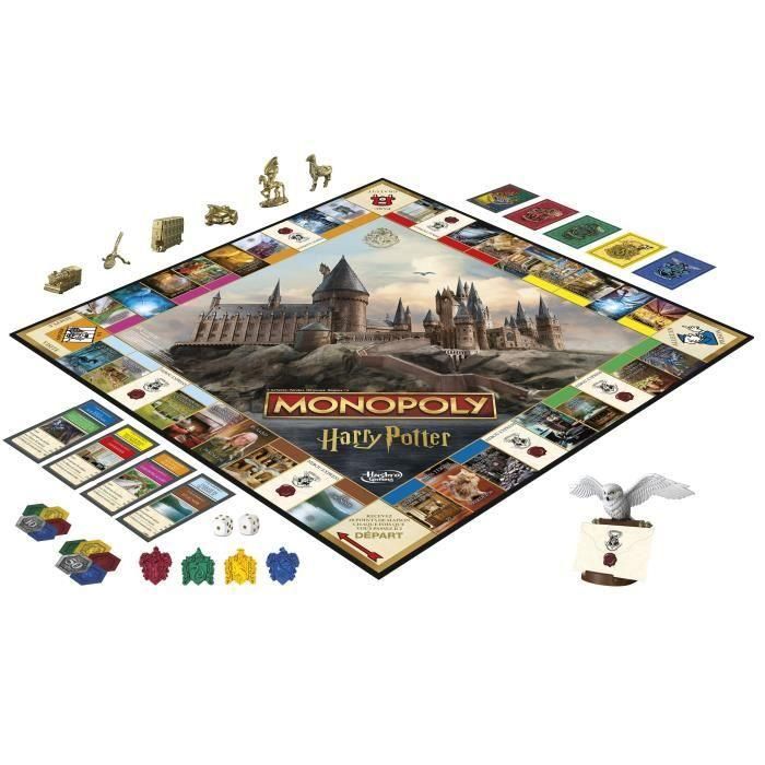 Edición Monopoly Harry Potter, Juego de mesa, Aventuras mágicas en Hogwarts, 8 años, de 2 a 6 jugadores 4