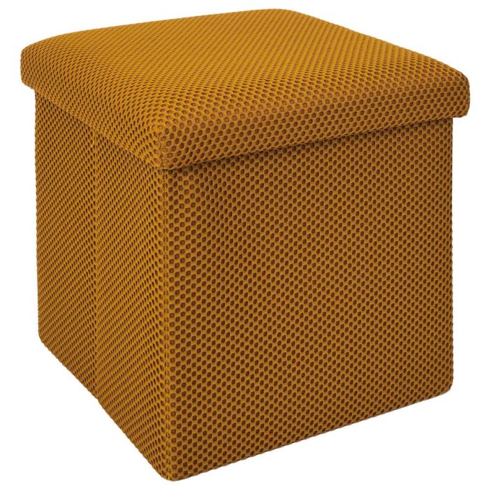 Caja-Puf Plegable Atom Mostaza Home Deco Factory 2 Caja-Puf Plegable Atom Mostaza Home Deco Factory 2