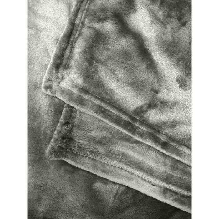 Manta microflan 220x240 cm gris 3 Manta microflan 220x240 cm gris 3