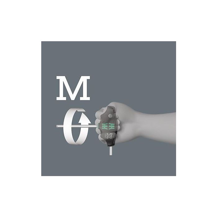 Wera 454/5 HF SHK Set 1 Destornillador con mango en T Hex-Plus 5