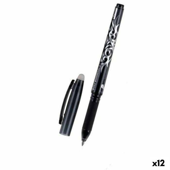 Bolígrafo MP Negro Tinta borrable 0,7 mm (12 Unidades) Bolígrafo MP Negro Tinta borrable 0,7 mm (12 Unidades)