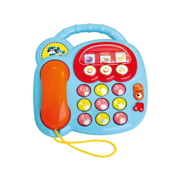 Tachan Ls9991 Teléfono de Juguete Educativo Bilingüe Castellano Inglés con Sonidos, Animales, Números y Frutas para Bebés +6 Meses 1 Tachan Ls9991 Teléfono de Juguete Educativo Bilingüe Castellano Inglés con Sonidos, Animales, Números y Frutas para Bebés +6 Meses 1