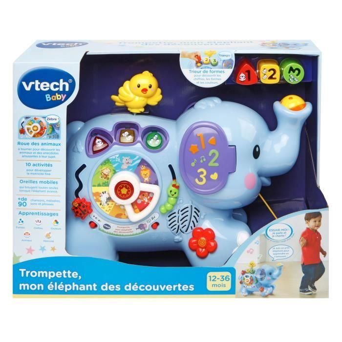 VTech Baby Trompeta mi Elefante de los Descubrimientos - Bebé Camina, Música y Sonidos Divertidos 2