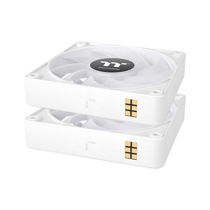 THERMALTAKE CL-F191-PL14SW-A Ventilador de Caja de Ordenador, 14 cm, Hidráulico, Blanco, Pack de 3 Unidades 3