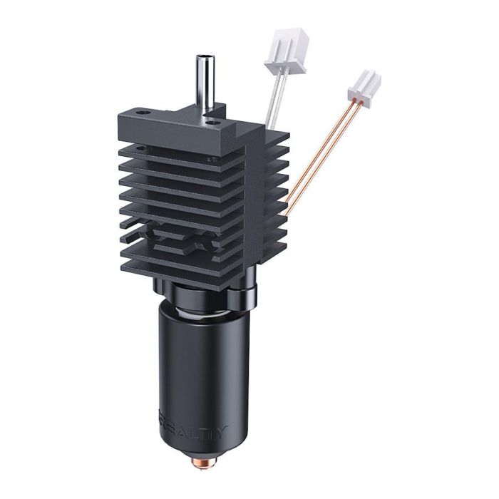 Creality 4001030157 Boquilla o Bloque Calefactor Negro de Metal para Impresora 3D, Compatible con Modelo K2, 0.4 mm