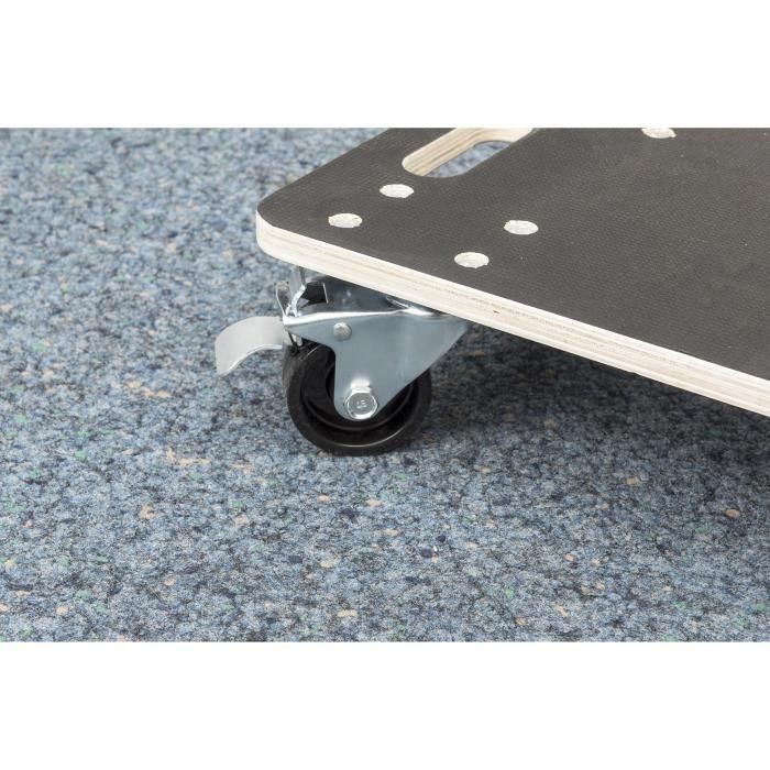 Meister Carro de manipulación con ruedas, plataforma 590 x 290 mm, carga máxima 400 kg 1