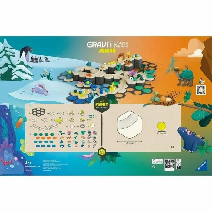 Ravensburger Gravitrax Junior Starter Set XXL My Planet 184 piezas Circuito de Canicas Juego Construcción Creativo Edad 3 RAV4005556270590 1