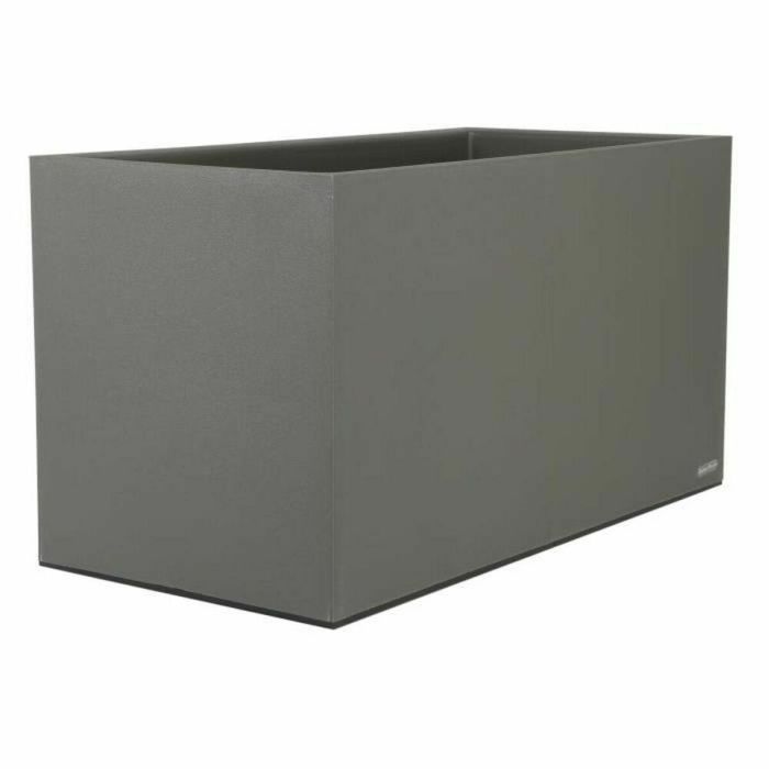 Riviera Contenedor Rectangular de Granito 80x40 cm Gris con Doble Pared, Sistema de Retención de Agua, 100% Reciclable y Fabricación Francesa Riviera Contenedor Rectangular de Granito 80x40 cm Gris con Doble Pared, Sistema de Retención de Agua, 100% Reciclable y Fabricación Francesa