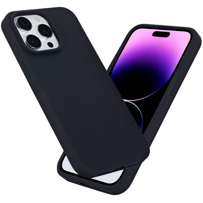 eSTUFF INFINITE ROME Funda de Silicona Magnética para iPhone 15 Pro Max Negra - 81% Material Reciclado 5