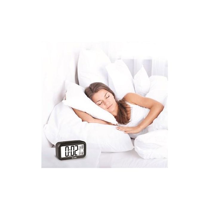 Elbe RD-668-N Reloj Despertador con Temperatura y Humedad Pantalla 11,2cm 3