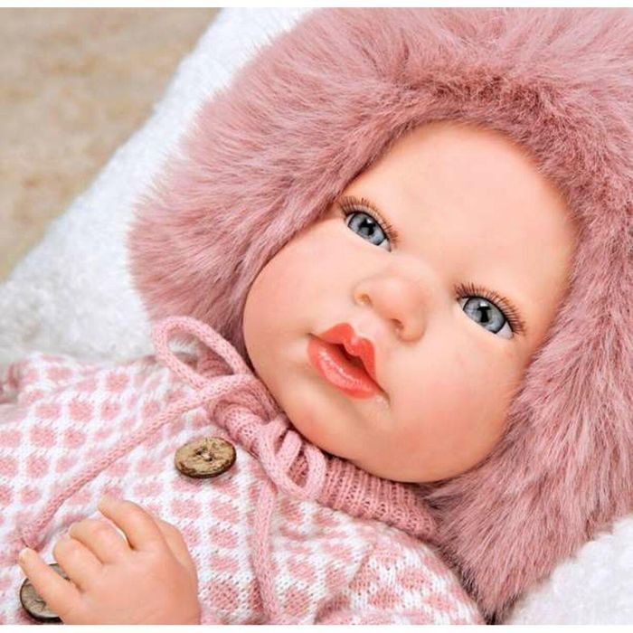 Muñeca reborn manuela con bolso y cojin 40 cm cuerpo blando 1 Muñeca reborn manuela con bolso y cojin 40 cm cuerpo blando 1