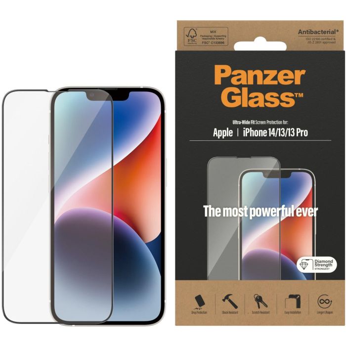 PanzerGlass iPhone 14/13/13 Pro Protector de Pantalla Ultrawide AB 1 PanzerGlass iPhone 14/13/13 Pro Protector de Pantalla Ultrawide AB 1