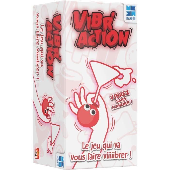 Juego de mesa - MEGABLEU - Vibr'Action - 200 desafíos vibratorios para afrontar con pulsera Juego de mesa - MEGABLEU - Vibr'Action - 200 desafíos vibratorios para afrontar con pulsera