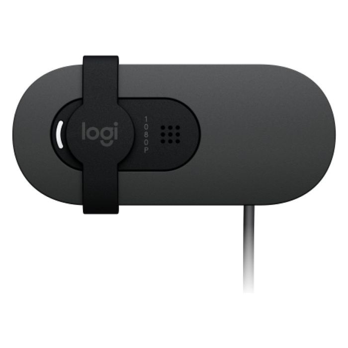 Logitech Brio 100 Webcam Full HD 1080p/30fps - Cámara Web con Micrófono Omnidireccional y Tapa de Privacidad - Grafito Logitech Brio 100 Webcam Full HD 1080p/30fps - Cámara Web con Micrófono Omnidireccional y Tapa de Privacidad - Grafito
