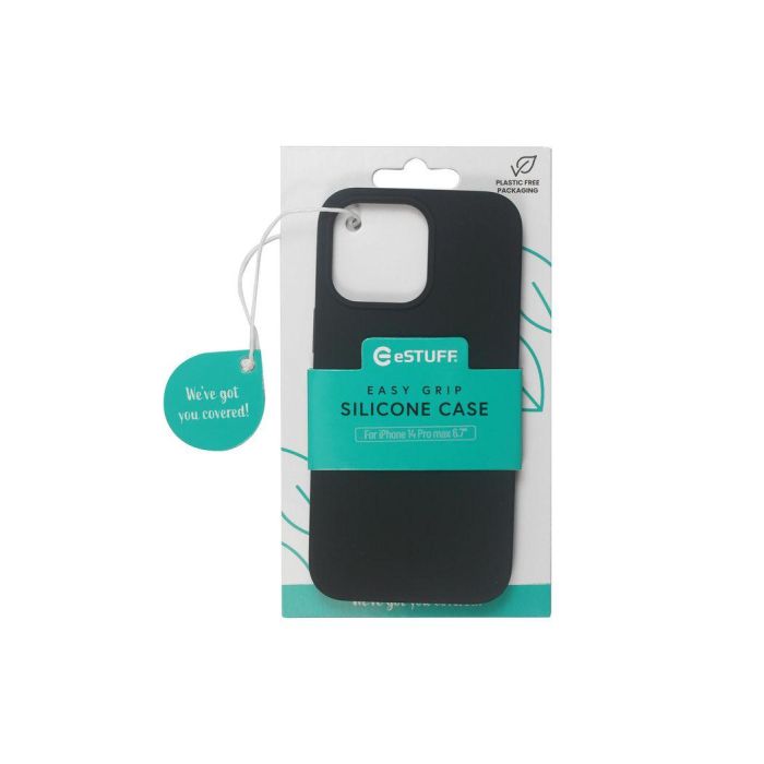 eSTUFF iPhone 14 Pro Max MADRID Silicone Cover - Black 1 eSTUFF iPhone 14 Pro Max MADRID Silicone Cover - Black 1