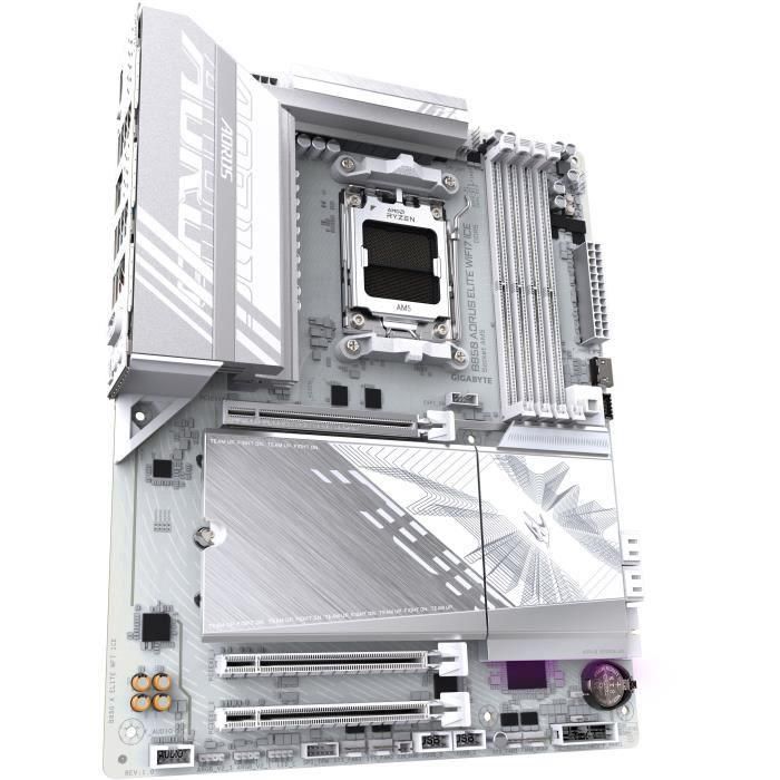 Gigabyte B850 AORUS ELITE WF7 ICE Placa Base AMD AM5 Ryzen 7000/8000/9000 Series DDR5 8200MHz PCIe 5.0 M.2 WiFi 7 2 Gigabyte B850 AORUS ELITE WF7 ICE Placa Base AMD AM5 Ryzen 7000/8000/9000 Series DDR5 8200MHz PCIe 5.0 M.2 WiFi 7 2
