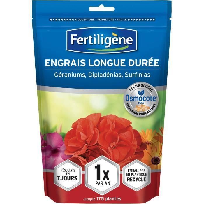 FERTILIGENO - Abono de larga duración Osmocote max Geranios, Dipladenias, Surfinias 700g