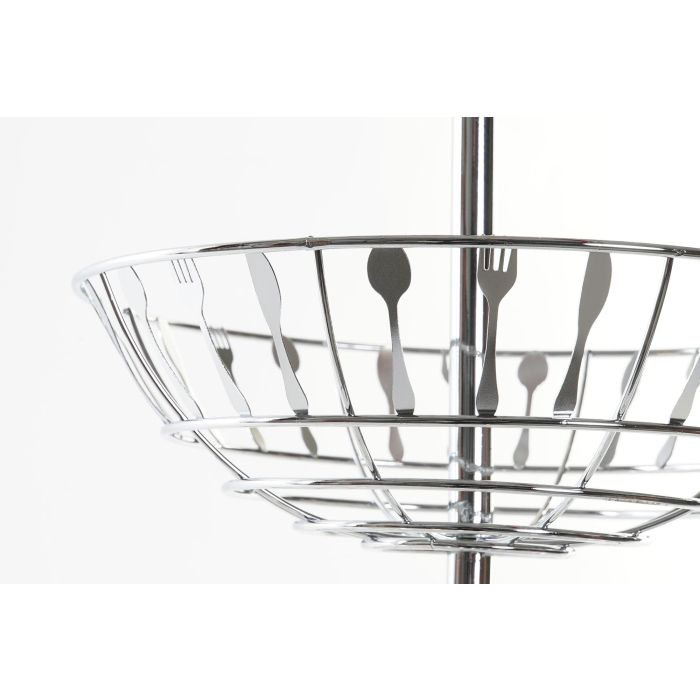 DKD Home Decor Frutero Basicos Metal cromado Plateado 2 Unidades 28 x 56 x 32 cm 2 DKD Home Decor Frutero Basicos Metal cromado Plateado 2 Unidades 28 x 56 x 32 cm 2
