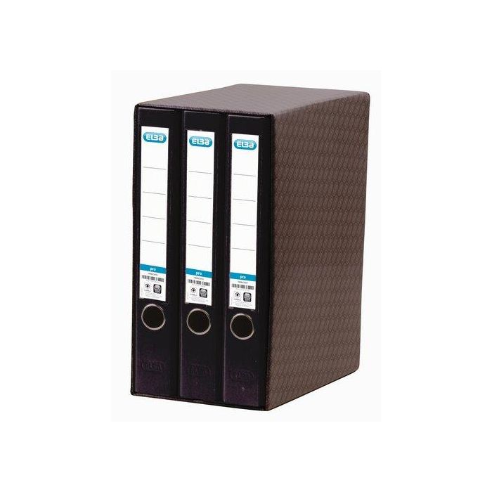 Modulo Archivadores Palanca Elba Rado Top Forr.Pp 3 Uds.A4 50Mm Negro