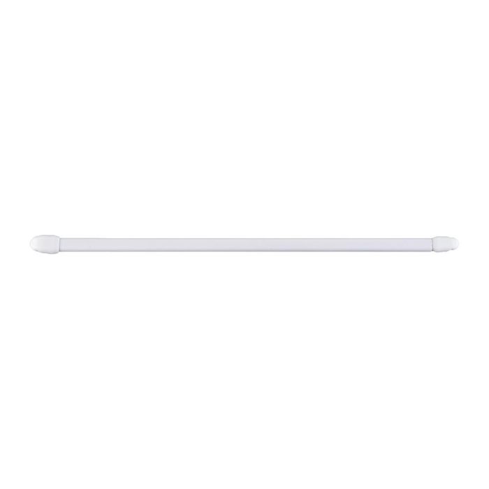 Cintacor Portavisillo Plano Extensible 80-145 cm Blanco 11 mm, Incluye 2 Unidades y Alcayatas 0 Cintacor Portavisillo Plano Extensible 80-145 cm Blanco 11 mm, Incluye 2 Unidades y Alcayatas 0