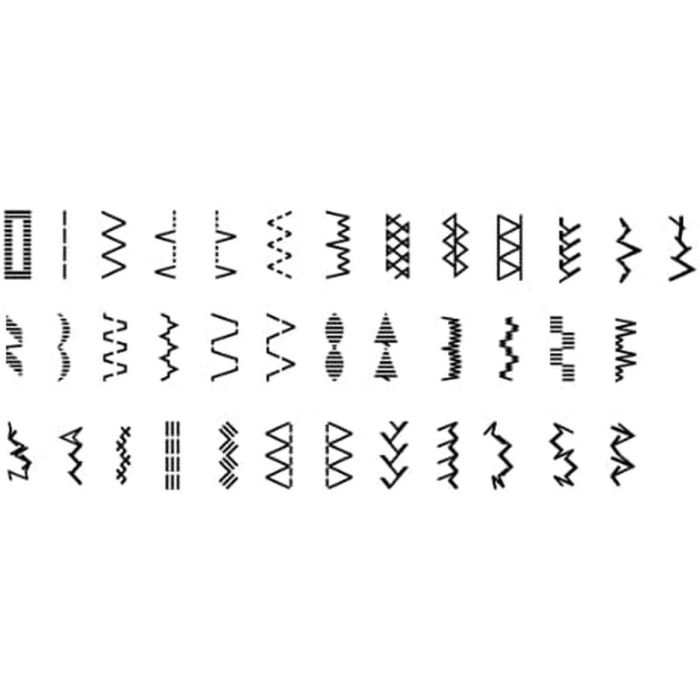 Brother HF37 Máquina de Coser Semiautomática, 37 Tipos de Costura, 800 Puntadas por Minuto, Brazo Libre, Enhebrador Automático, Color Negro y Blanco 2