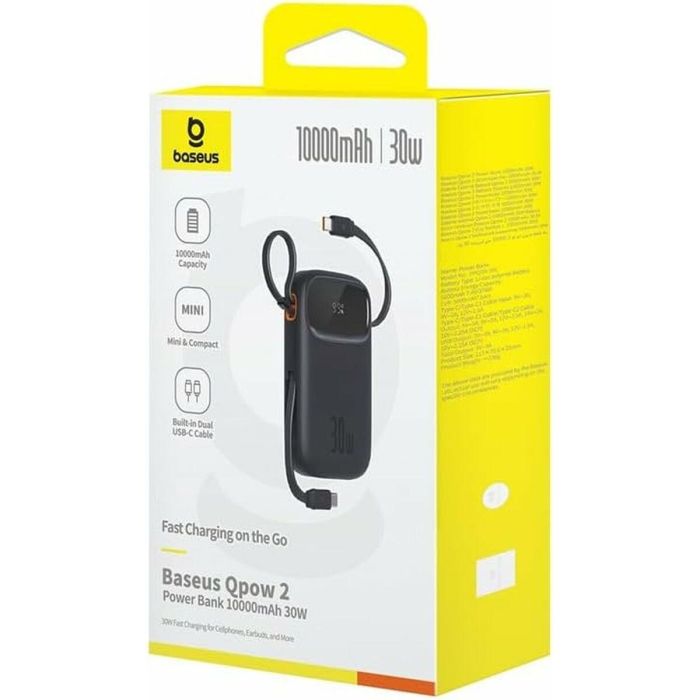Powerbank Baseus P10055008113-00 Negro 10000 mAh 1 Powerbank Baseus P10055008113-00 Negro 10000 mAh 1
