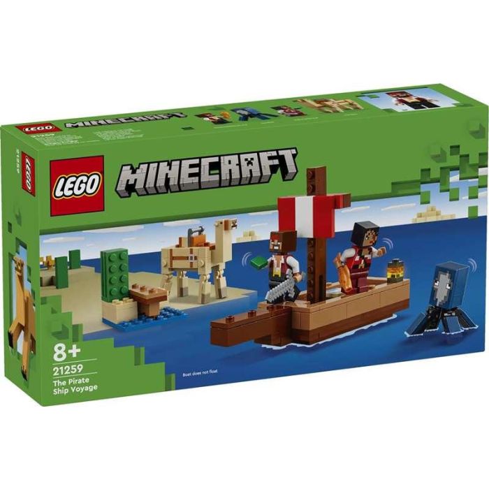 Juego de construccion el viaje en el barco pirata lego minecraft Juego de construccion el viaje en el barco pirata lego minecraft