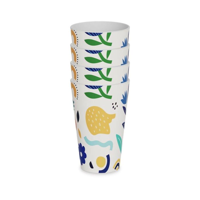 Set de Vasos Versa Sunflower Polietileno RPET 4 Piezas