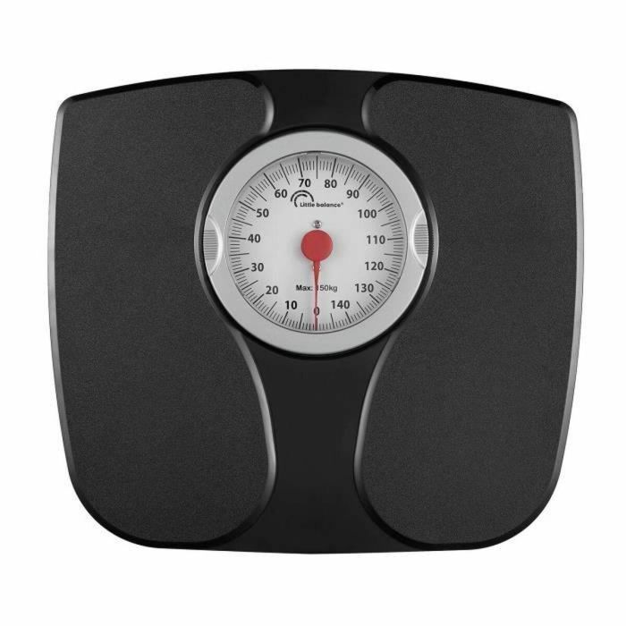 Little Balance 8727 Báscula de Baño Personal Mecánica Analógica Confort 150, Pesa hasta 150 kg, Precisión 1 kg, Color Negro Little Balance 8727 Báscula de Baño Personal Mecánica Analógica Confort 150, Pesa hasta 150 kg, Precisión 1 kg, Color Negro
