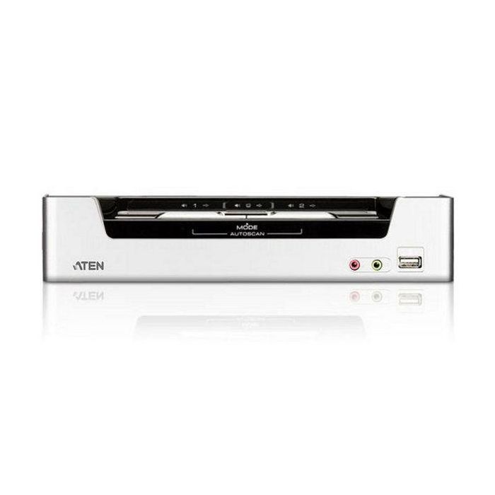 Aten CS1792 Switch KVMP HDMI/Audio USB de 2 Puertos, Compatible con Dolby True HD y DTS HD Master Audio 2