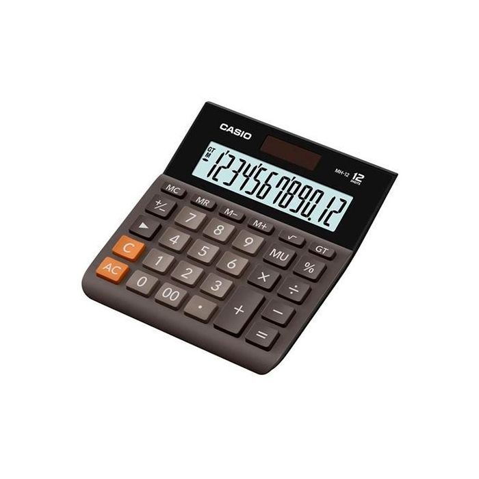 Casio Calculadora De Oficina Sobremesa 12 Dígitos Negro Mh-12B Casio Calculadora De Oficina Sobremesa 12 Dígitos Negro Mh-12B