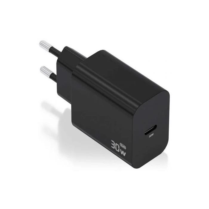 AISENS Cargador USB-C PD3.0 30W GaN A110-0941 Negro para Móviles, Tablets y Portátiles