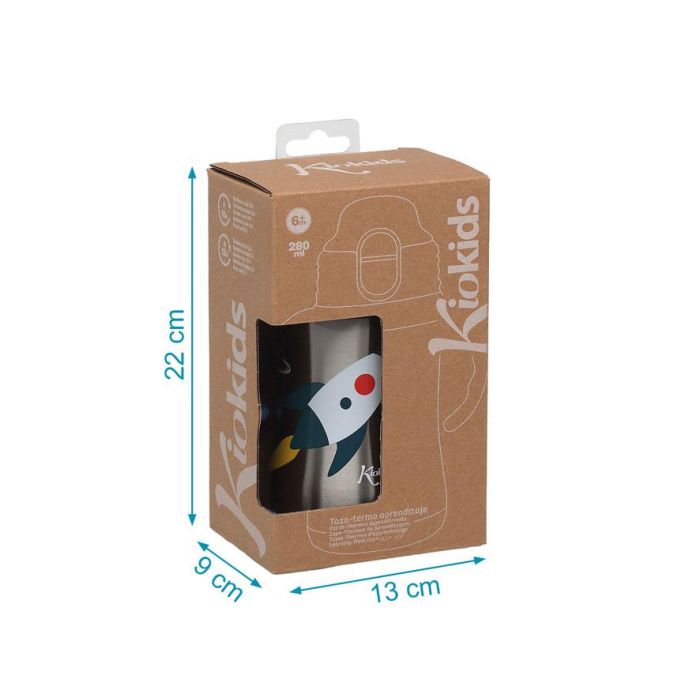 Botella Entrenamiento Cohete Azul 280 mL Acero Inoxidable 280 mL 5 Botella Entrenamiento Cohete Azul 280 mL Acero Inoxidable 280 mL 5