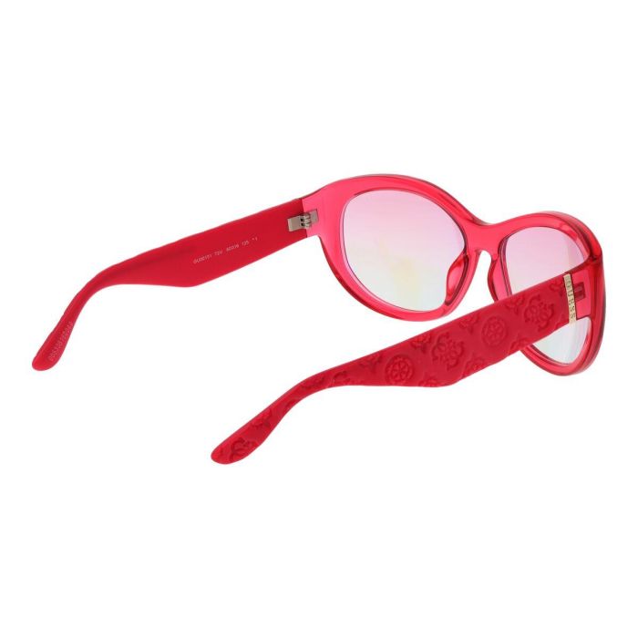 GUESS GU00131 72U Gafas de Sol Mujer Rosa Ovaladas con Montura Inyectada, Calibre 60 mm, Puente 16 mm, Patillas 125 mm 3
