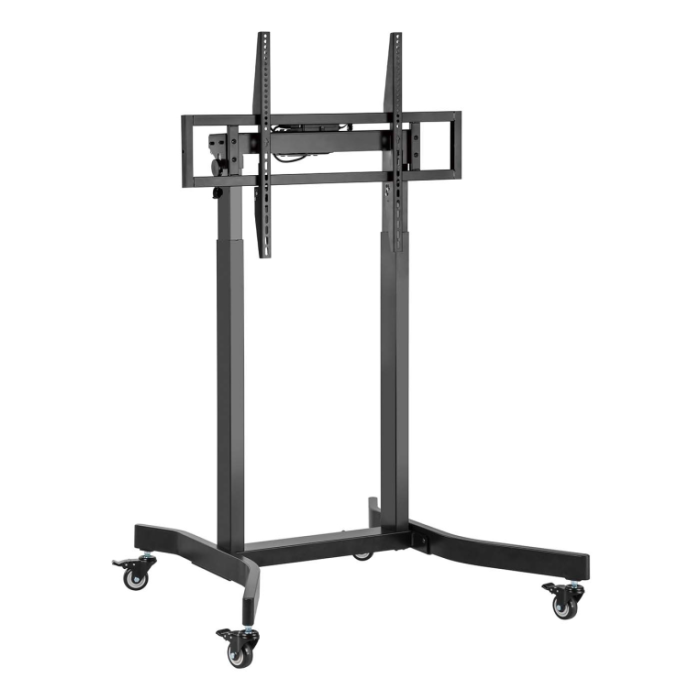 AISENS - SOPORTE DE SUELO MOTORIZADO PRO CON RUEDAS PARA MONITOR/TV 120KG DE 55-100, NEGRO AISENS - SOPORTE DE SUELO MOTORIZADO PRO CON RUEDAS PARA MONITOR/TV 120KG DE 55-100, NEGRO