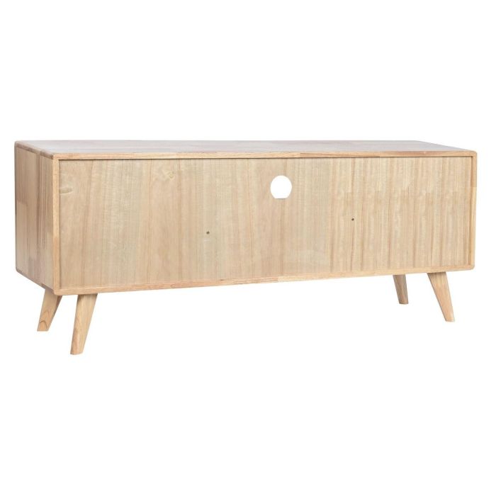 Mueble de TV Home ESPRIT Natural Metal Madera de caucho 120 x 30 x 48 cm 1