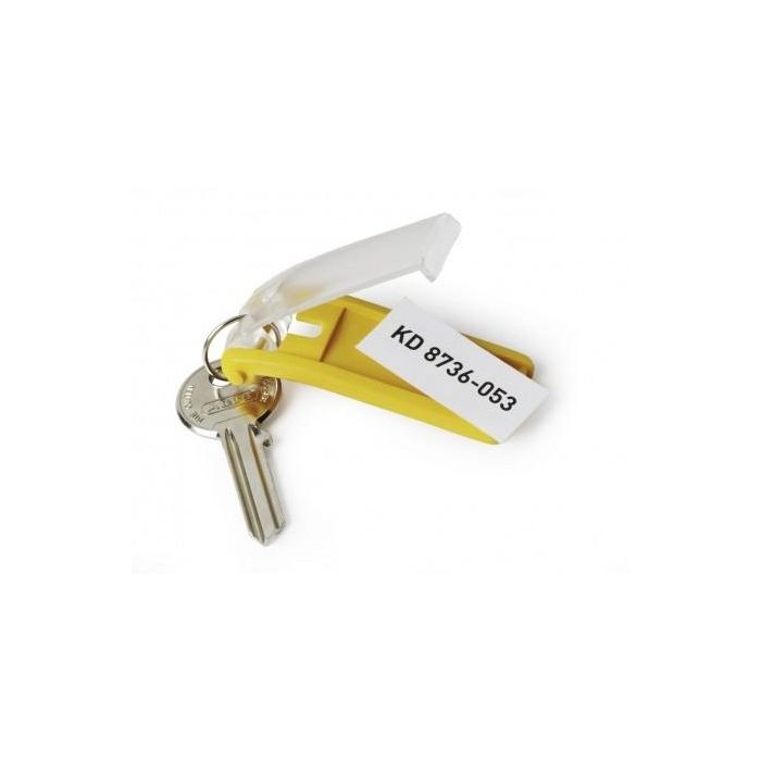 DURABLE Llaveros Key Clip amarillos (6 unidades) – 25 mm ancho x 68 mm alto 2 DURABLE Llaveros Key Clip amarillos (6 unidades) – 25 mm ancho x 68 mm alto 2
